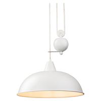 Firstlight 2309 Century Rise and Fall Ceiling Light in White Finish