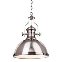 firstlight 5909bs albion ceiling pendant in brushed steel