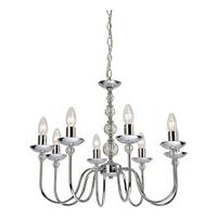 Firstlight 6128CH Galaxy Chrome 8 Light Modern Chandelier