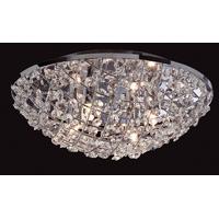 Firstlight 8252CH Gemma Chrome Finish Crystal Flush Ceiling Lamp