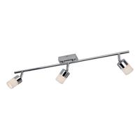 Firstlight 8207 Pecan 3 Light Chrome Ceiling Spotlight