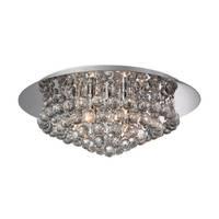 Firstlight 8314 Liberty 6 Light Chrome with Crystal Ceiling Light