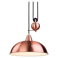 Firstlight 2309 Century Rise and Fall Ceiling Light in Brushed Copper