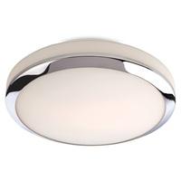 Firstlight 8378 Style Flush Ceiling Light In Chrome With Opal Glass - Diameter: 330mm