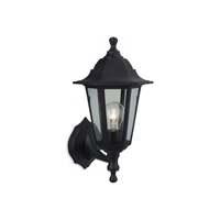 Firstlight 8349 Malmo Uplight or Downlight (2-in-1 fitting) Wall Lantern In Black Resin
