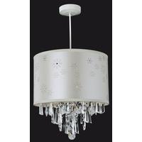 Firstlight 8108 Non-Electric Crystal Ceiling Pendant With Cream Shade