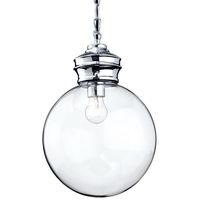 firstlight omar 3410 chrome and clear glass globe ceiling pendant ligh ...