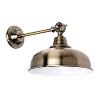 Firstlight 5934 Preston 1 Light Wall Light In Antique Brass