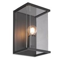 firstlight 5945 carlton wall light in graphite aluminium with clear gl ...