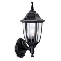 Firstlight 8663 Faro Uplight Wall Lantern With PIR In Black