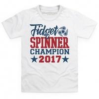 Fidget Spinner Champion 2017 Kid\'s T Shirt