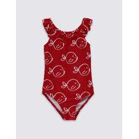 Fish Print Swimsuit with Lycra Xtra Life (0-5 Years)