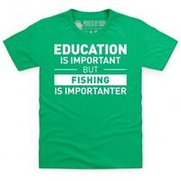 fishing is important kids t shirt