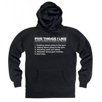 five things i like the gym hoodie