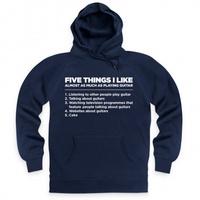 five things i like playing guitar hoodie