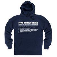 five things i like guitar hoodie