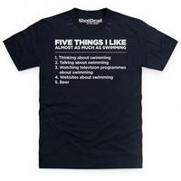 Five Things I Like - Swimming T Shirt