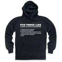 Five Things I Like - Shopping Hoodie