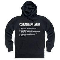 five things i like running hoodie