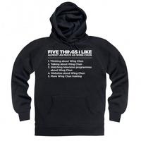 five things i like wing chun hoodie