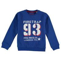 firetrap crew sweater junior boys