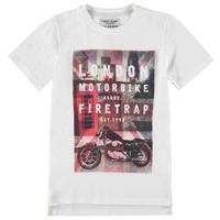 firetrap short sleeve tee junior boys