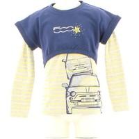 Fiat 500 133FIFC003 T-shirt Kid boys\'s Children\'s T shirt in yellow