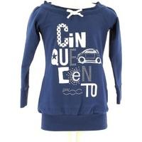 fiat 500 141fifc002 sweatshirt kid blue girlss cardigans in blue