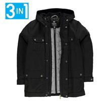 firetrap double layer parka junior boys