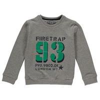 firetrap crew sweater junior boys