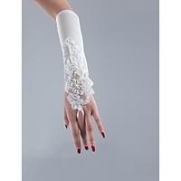 Fingerless Satin Opera Length Wedding/Party Glove