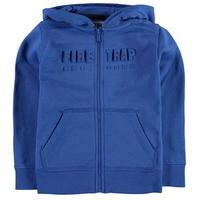 Firetrap Zipped Embossed Hoody Junior Boys