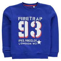 firetrap crew sweater junior boys