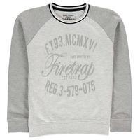 firetrap crew sweater junior boys