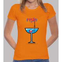 fish and cocktail shirt girl