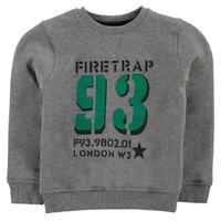 firetrap crew sweater junior boys