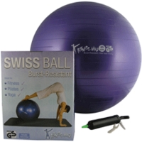 Fitness Mad Pro Swiss Ball & Pump 65cm