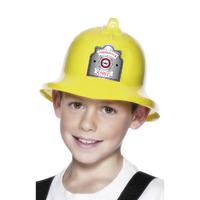 Fireman Hat Yellow with Badge