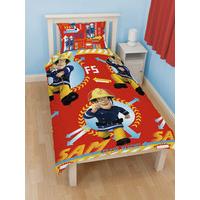 Fireman Sam \'Alarm\' Single Reversible Duvet Cover & Pillowcase Set