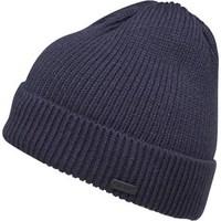 Firetrap Mens Chunky Fisherman Knit Beanie Navy