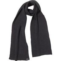 firetrap mens chunky fisherman knit scarf black