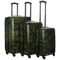 firetrap 3 piece camouflage suitcase set