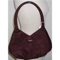 fiorelli small brown suede handbag