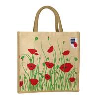 Field Poppy Meadow Jute & Juco Mix Bag