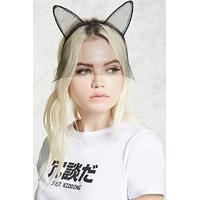 Fishnet Cat Ear Headband