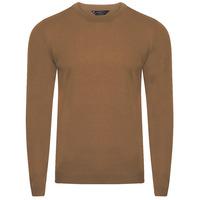 Finley Crew Neck Knitted Jumper in Taupe  Kensington Eastside