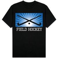 Field Hockey Crossed Sticks Blue