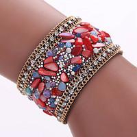 Fine Bracelet With Natural Crystal Stone Bracelet, Alloy Magnetic Clasp