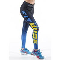 Fit Wise Blue Ombre Full Length Fitness Leggings