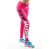 Fit Wise Hot Pink Full Length Fitness Leggings